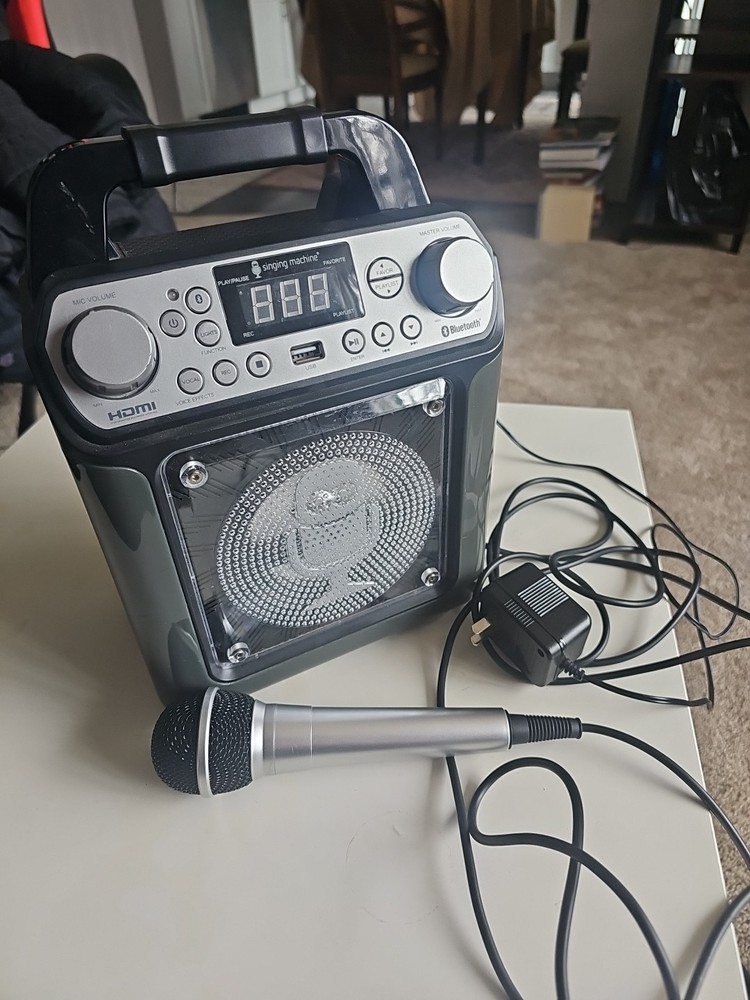 Singing Machine Bluetooth Karaoke System Tested Works With Microphone