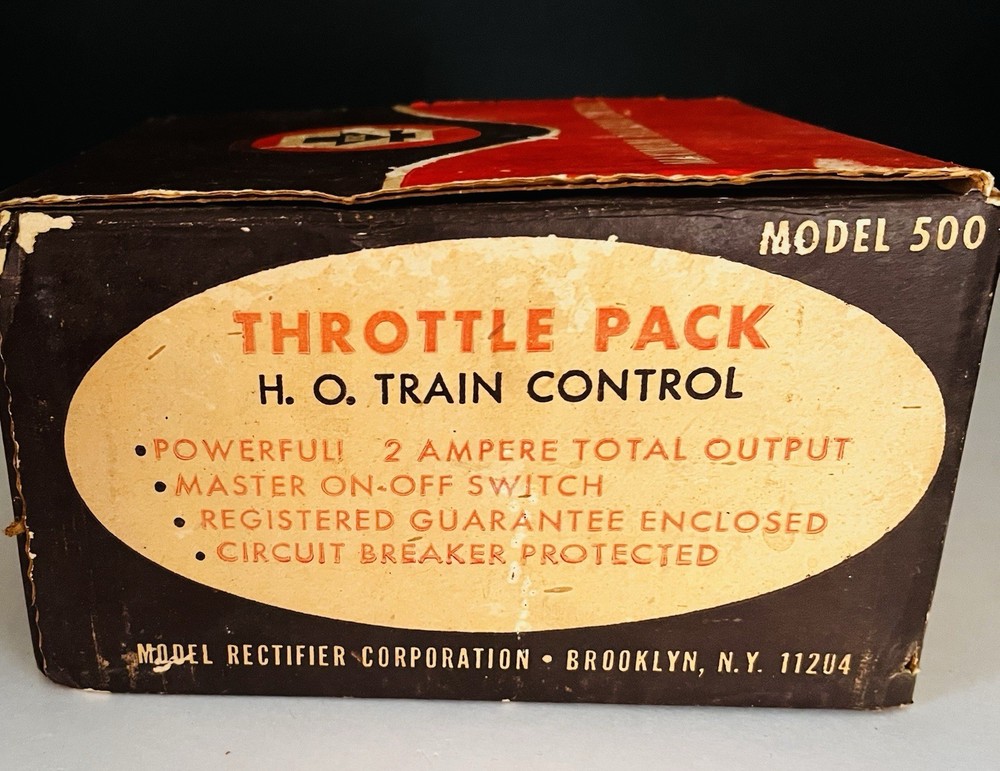 MRC Throttle Pack HO Train Control Model 500 With Box - TESTED WORKS