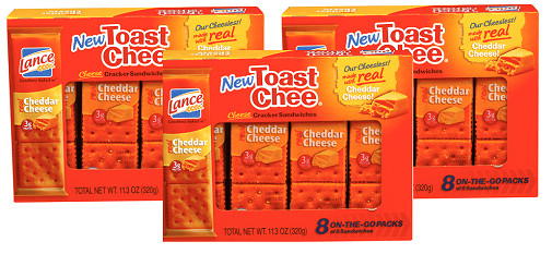 Lance Toast Chee Cheddar Cheese Sandwich Crackers 3 Pack