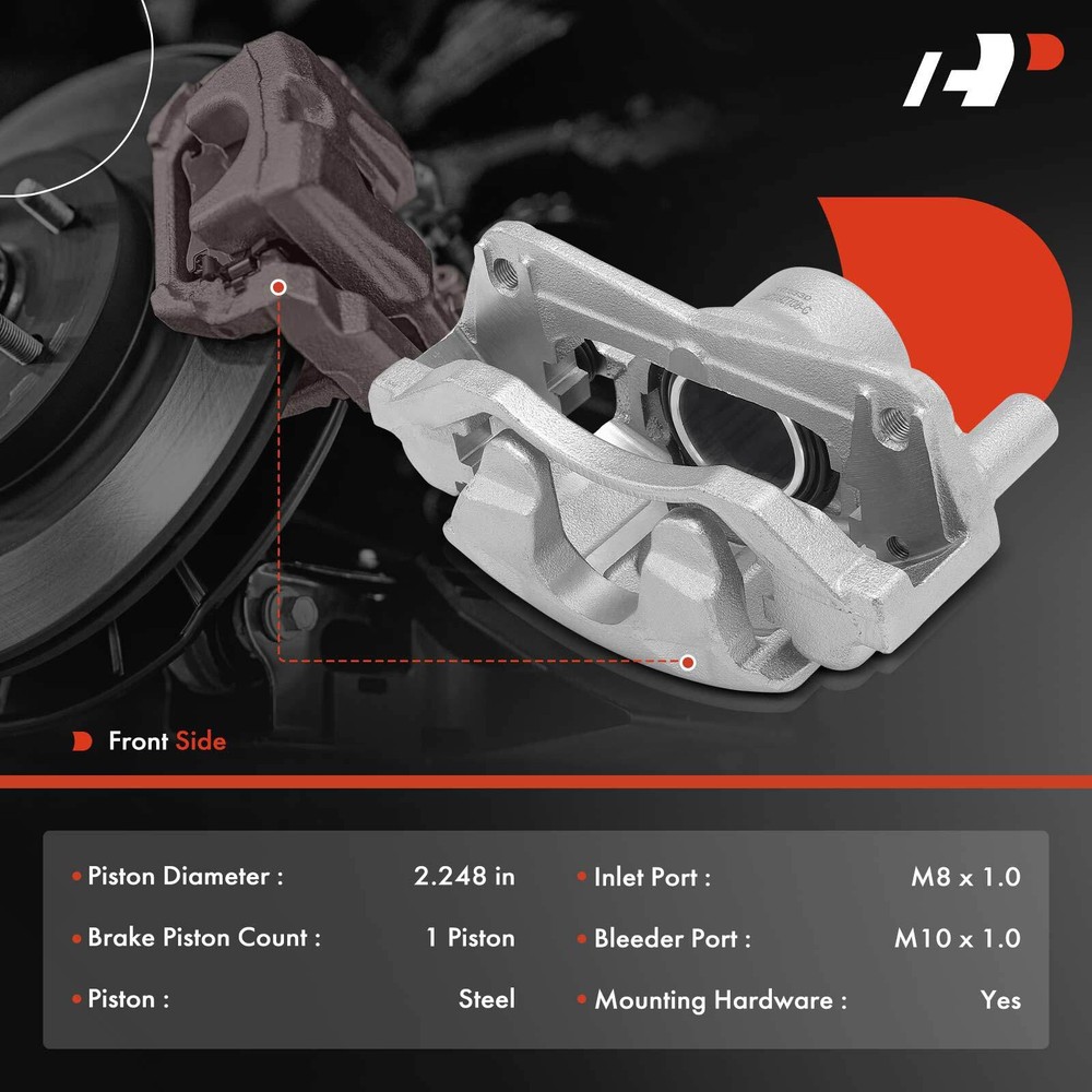 A-Premium Pair Front Disc Brake Caliper w/ Bracket for Mazda 6 2003 2004 2005