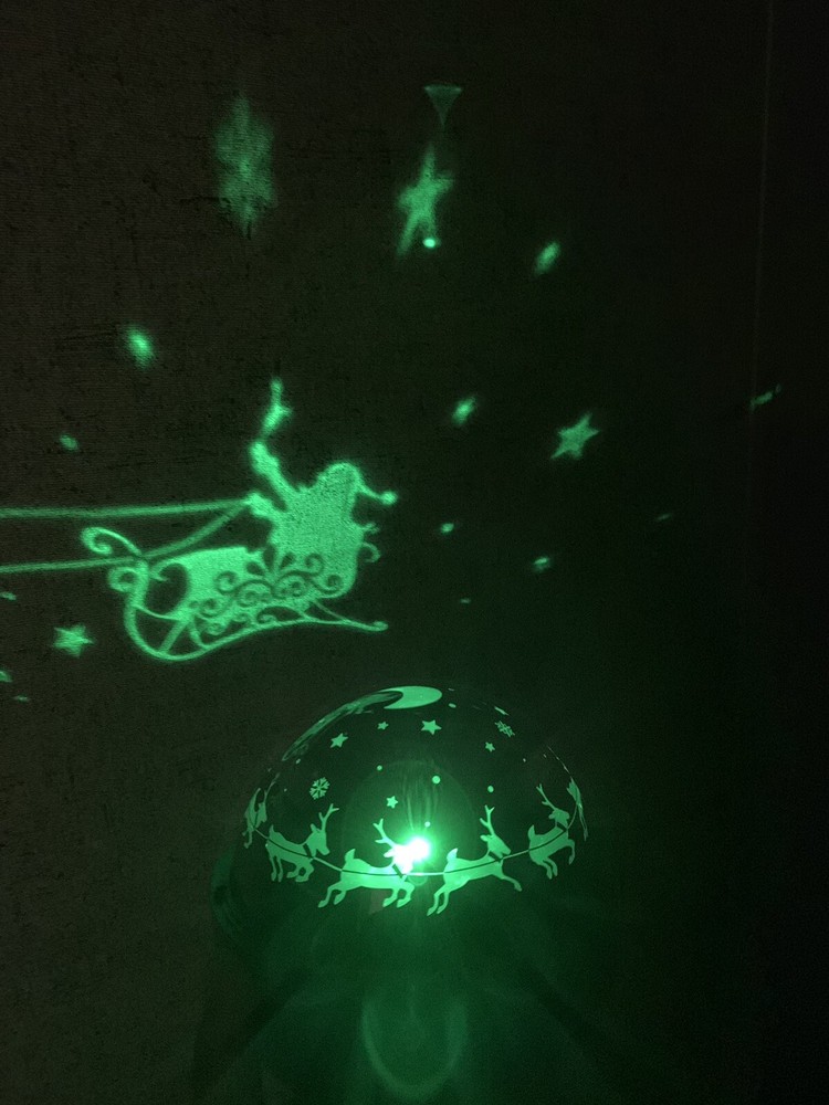 LED LIGHTSHOW SHADOWLIGHT LED PROJECTION TABLETOP MULTICOLOR GEMMY Night Light