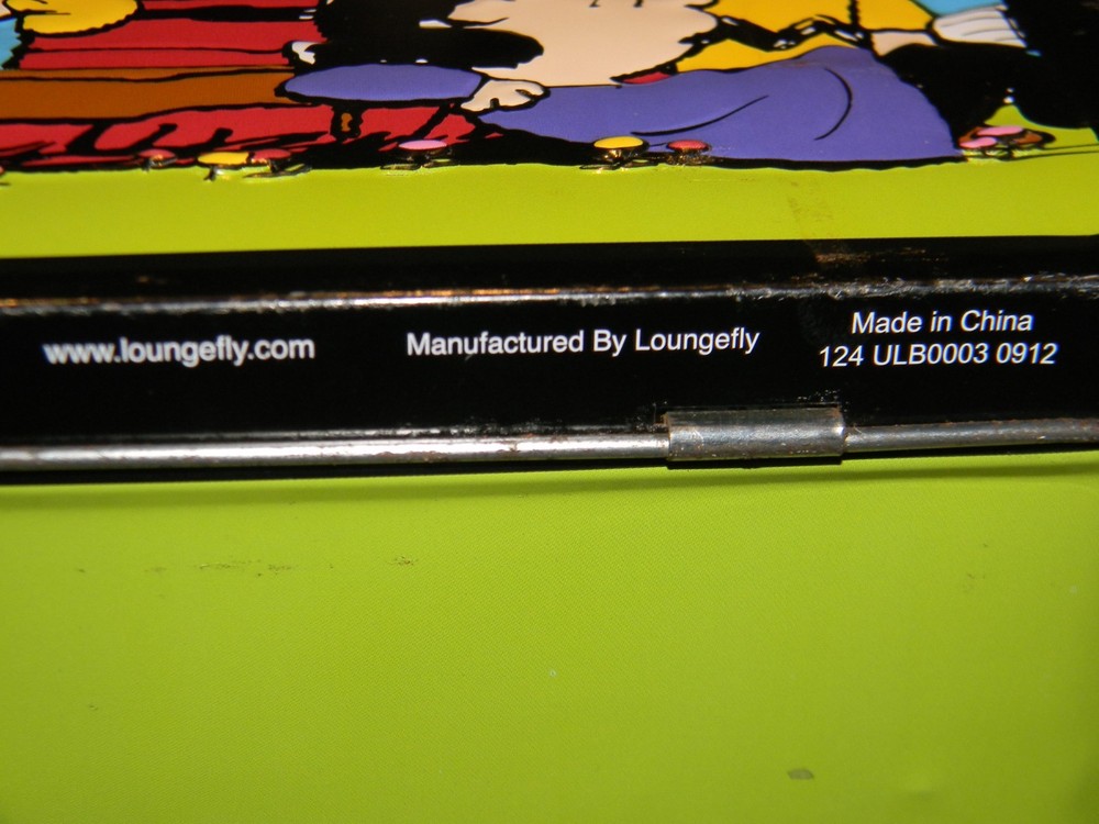 Peanuts Charlie Brown Metal Lunch Box Loungefly 2013