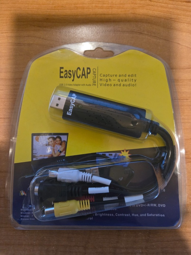 Easy CAPture USB 2.0 Video Adapter with Audio Capture & Edit With Boot Disc