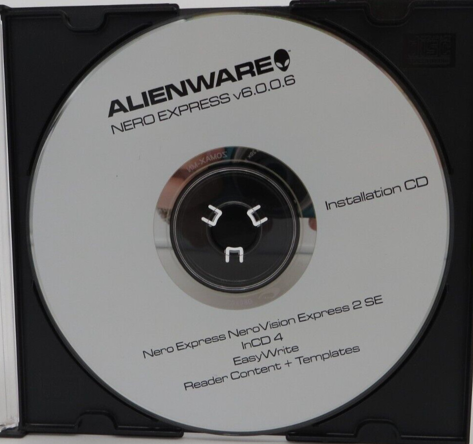 ALIENWARE Nero Express V6.0.0.6 Installation CD Nero Express NeroVision Express