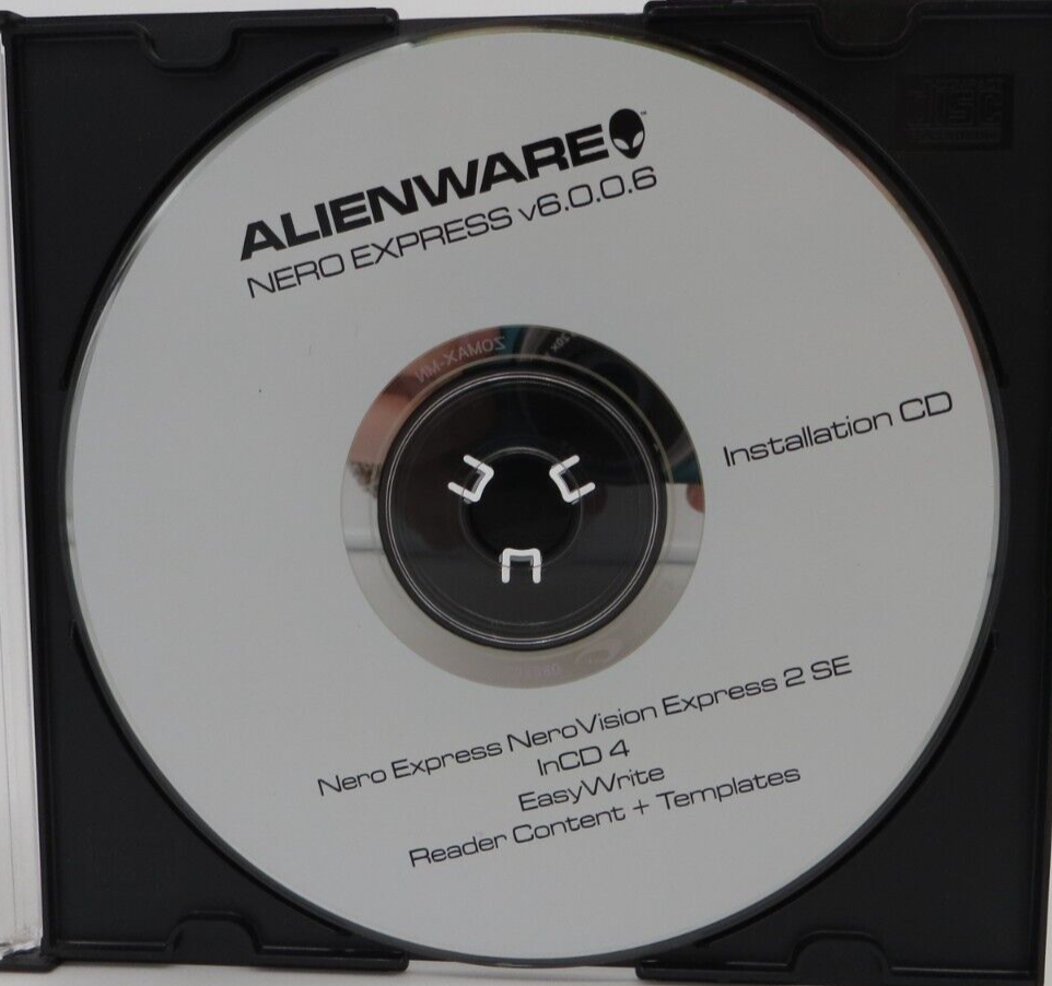 ALIENWARE Nero Express V6.0.0.6 Installation CD Nero Express NeroVision Express