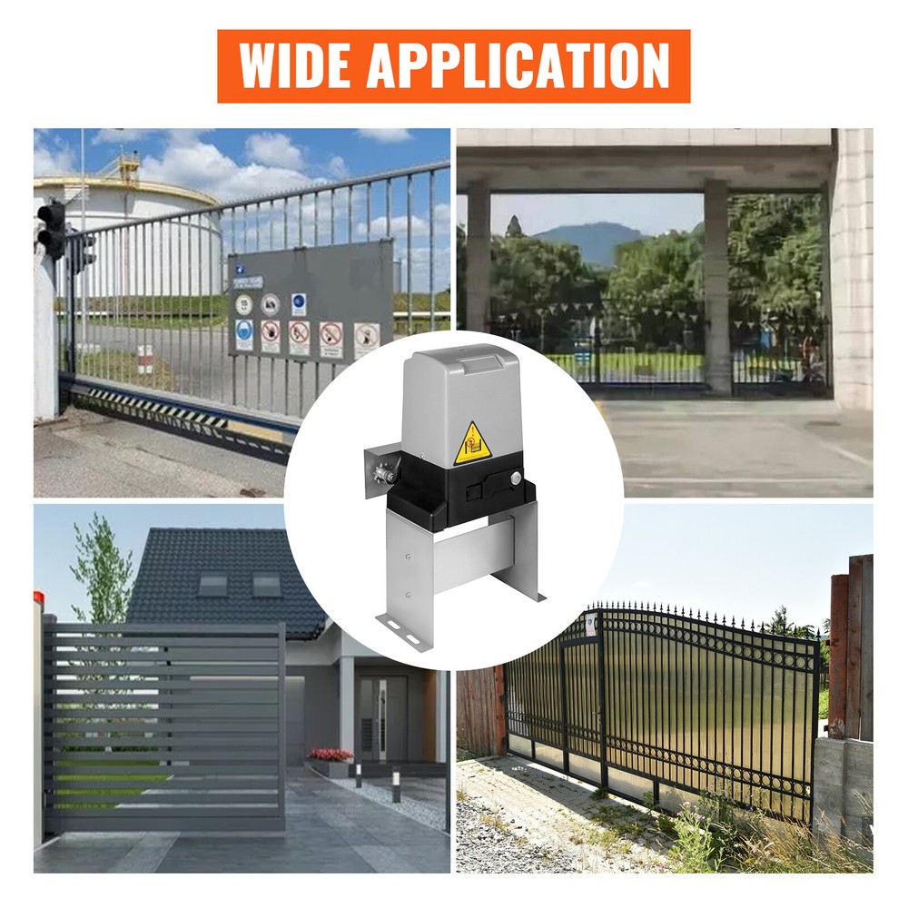 Automatic Sliding Gate Opener 3300lbs Electric Door Operator w/ Infrared Sensor