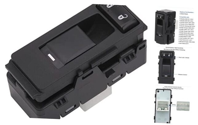 Passenger Side Window Switch Control Compatible with 2006-2017 Chrysler