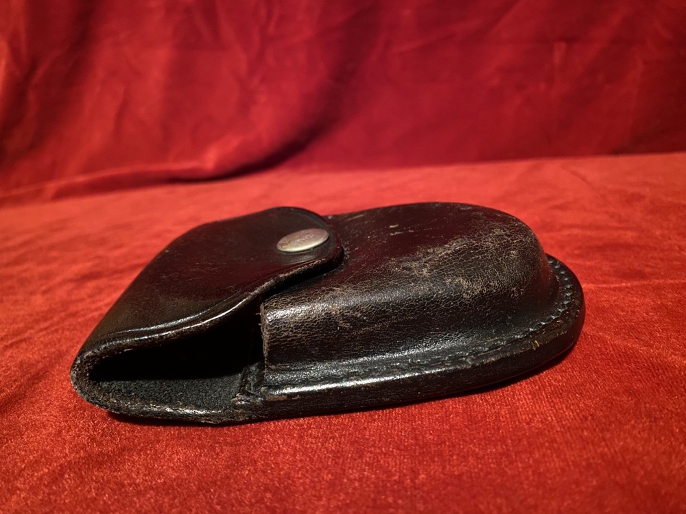 Vintage Leather Handcuff Pouch Case Holster Holder