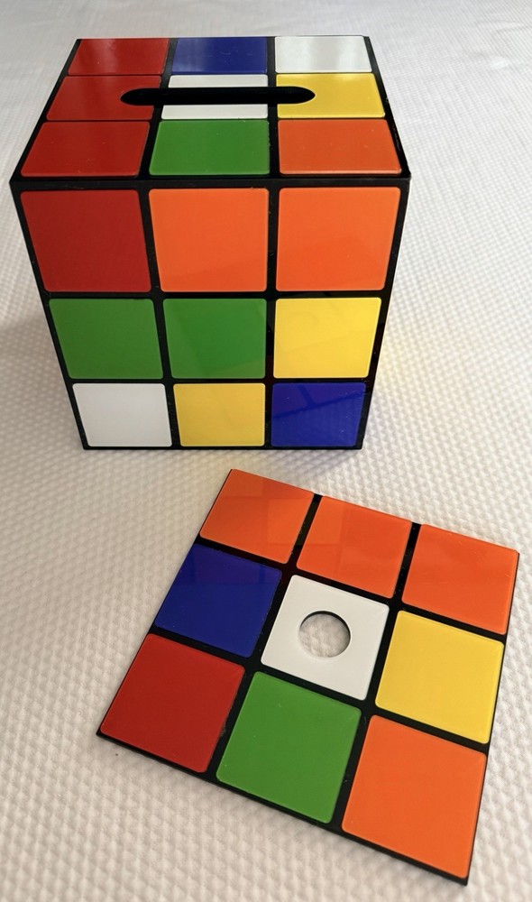 Get Digital Magic Cube Tissue Box Rubik's Cube Style
