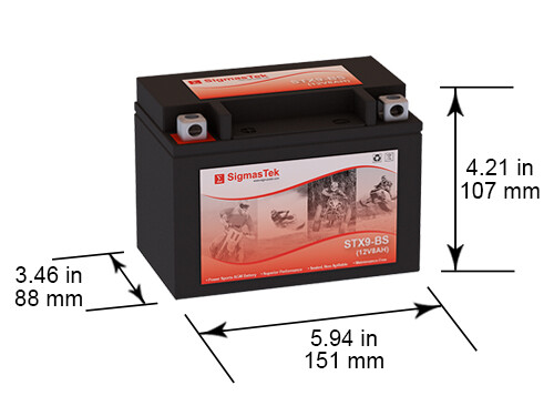 Deka ETX9 120CCA Battery (Replacement) by SigmasTek
