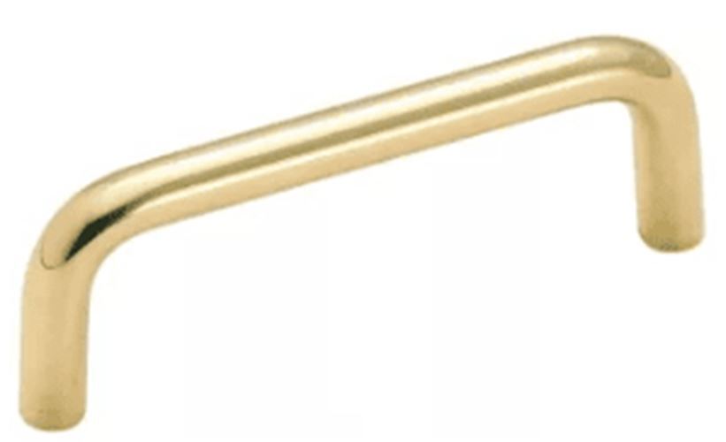 3" Wire Pull Polished Solid Brass