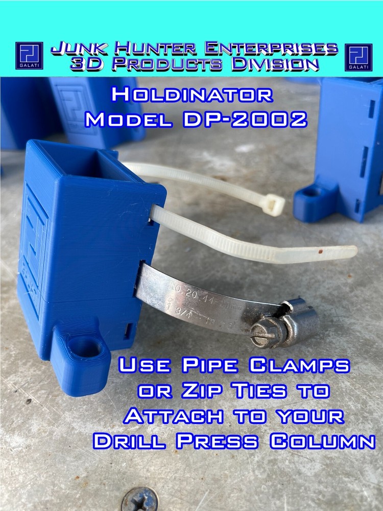 Drill Press Holdinator Model DP-2002 Accessory Storage Chuck Key Holder Brush