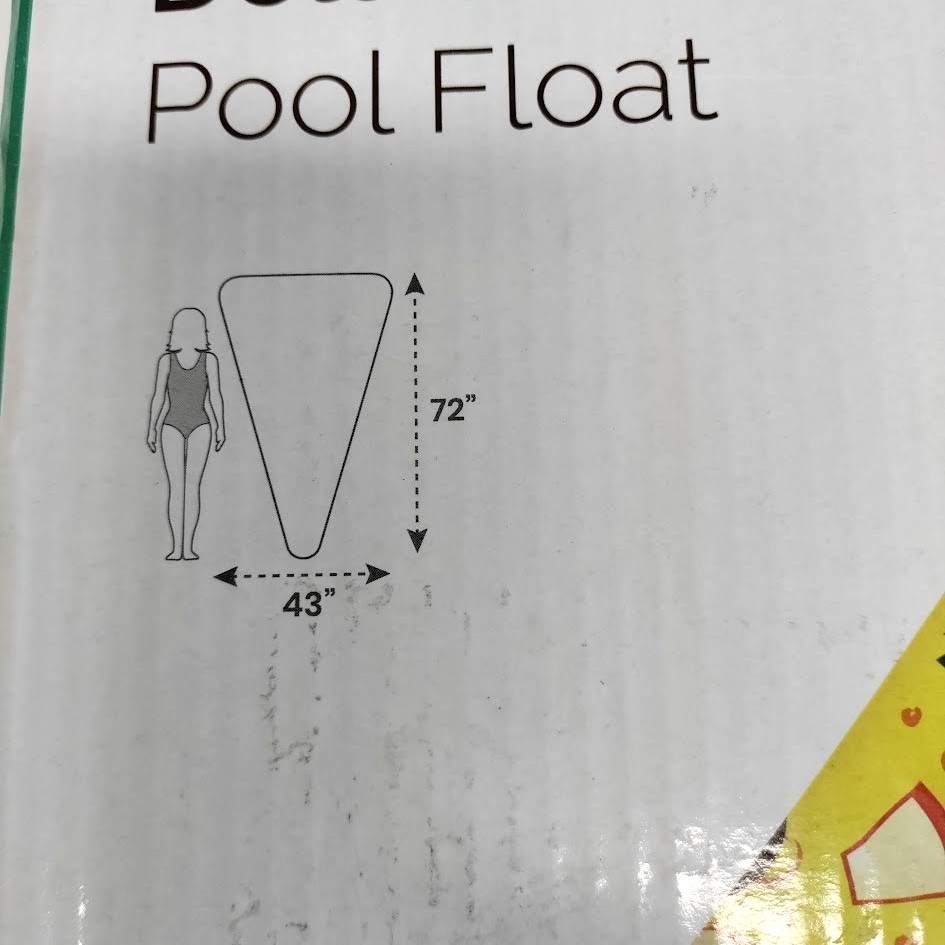 CocoNut Float Deluxe Pizza Slice Pool Float 72"x43" Water Inflatable Lounge