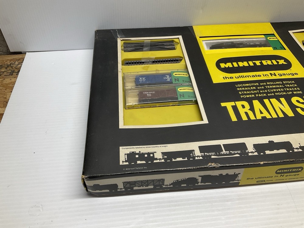 Minitrix N Scale steam and freight Train Set New In Box