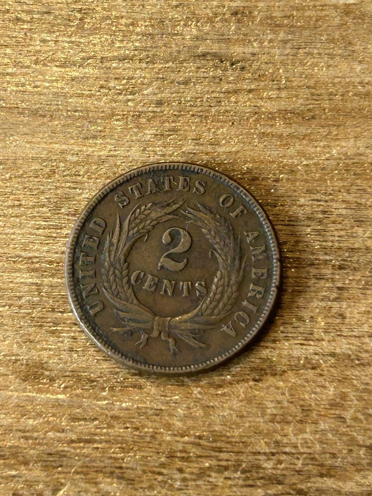 1869 Two Cent Piece XF