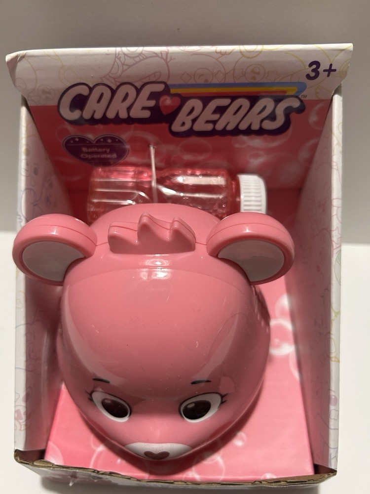 Care Bears Automatic Bubble Blower with Bubble Solution Battery Operated Pink