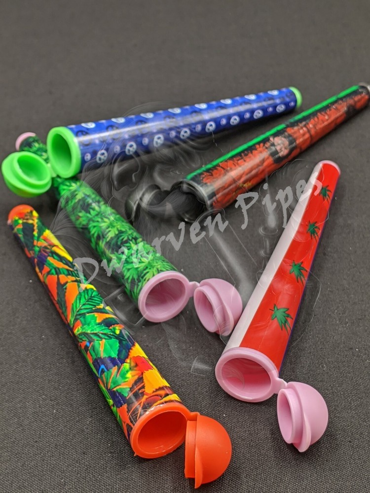 3 Pack - Tobacco Plastic Tube Storage Container for Pre Rolled Papers