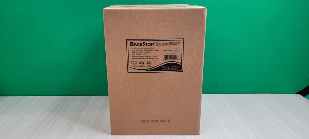 Backstop 4.5 Gal Water Heater Safety Tank 12-A102 3/4" MPT 150PSI
