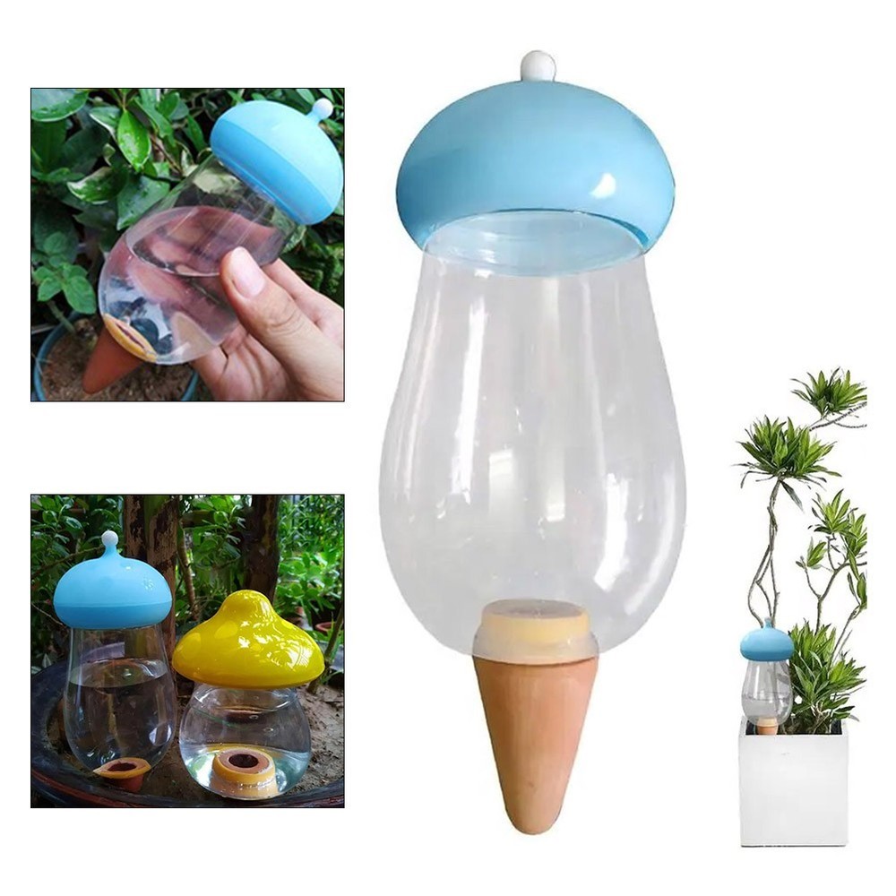 Decorative Mushroom Automatic Flower Waterer Combining Style and Function
