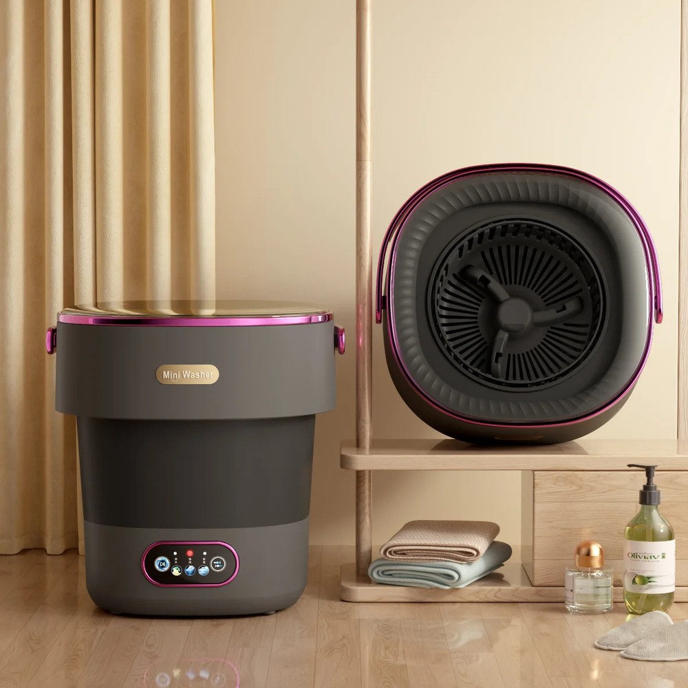 Washing Machine With Spin Dryer, Fully Automatic 13L Folding Washing Machine