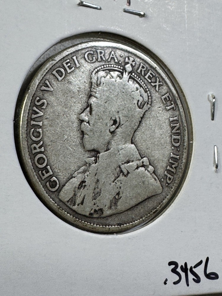 1919 Canada 50 Cents Silver Coin