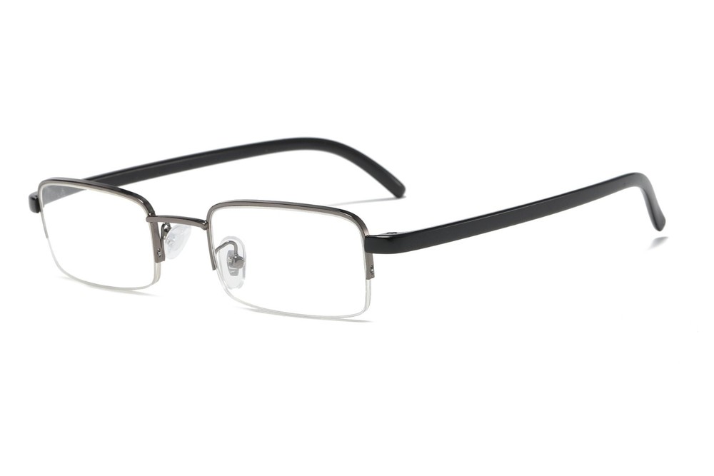 6 Pairs Mens Half Frame Lightweight Rectangular Reading Glasses Classic Readers