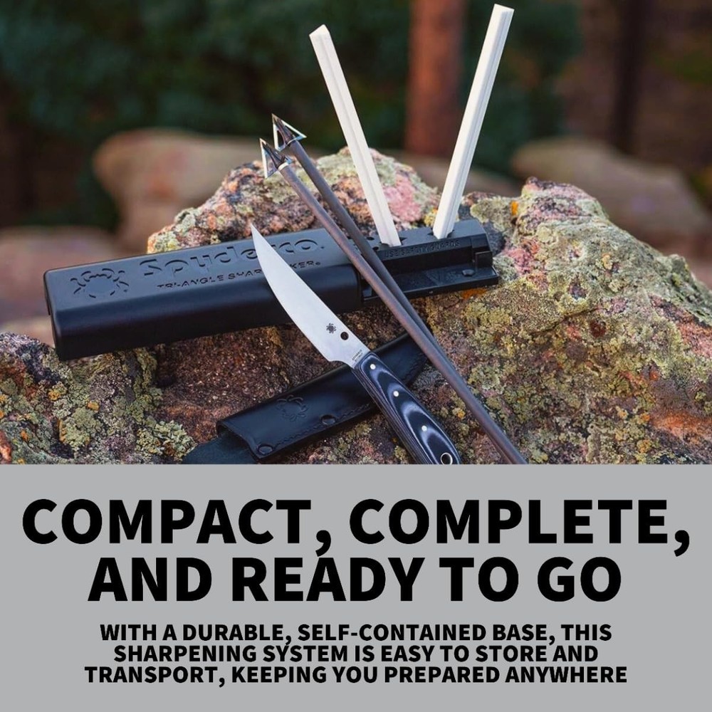Tri-Angle Sharpmaker, Complete Knife Sharpening System with Medium Grit and F...