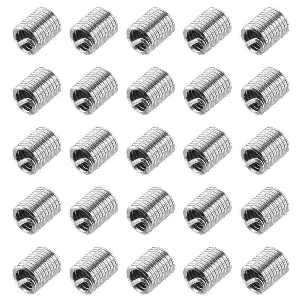 60pcs Wire Thread Inserts 1/4-20 UNC 1D Helical Threaded Sleeve Thread Repair