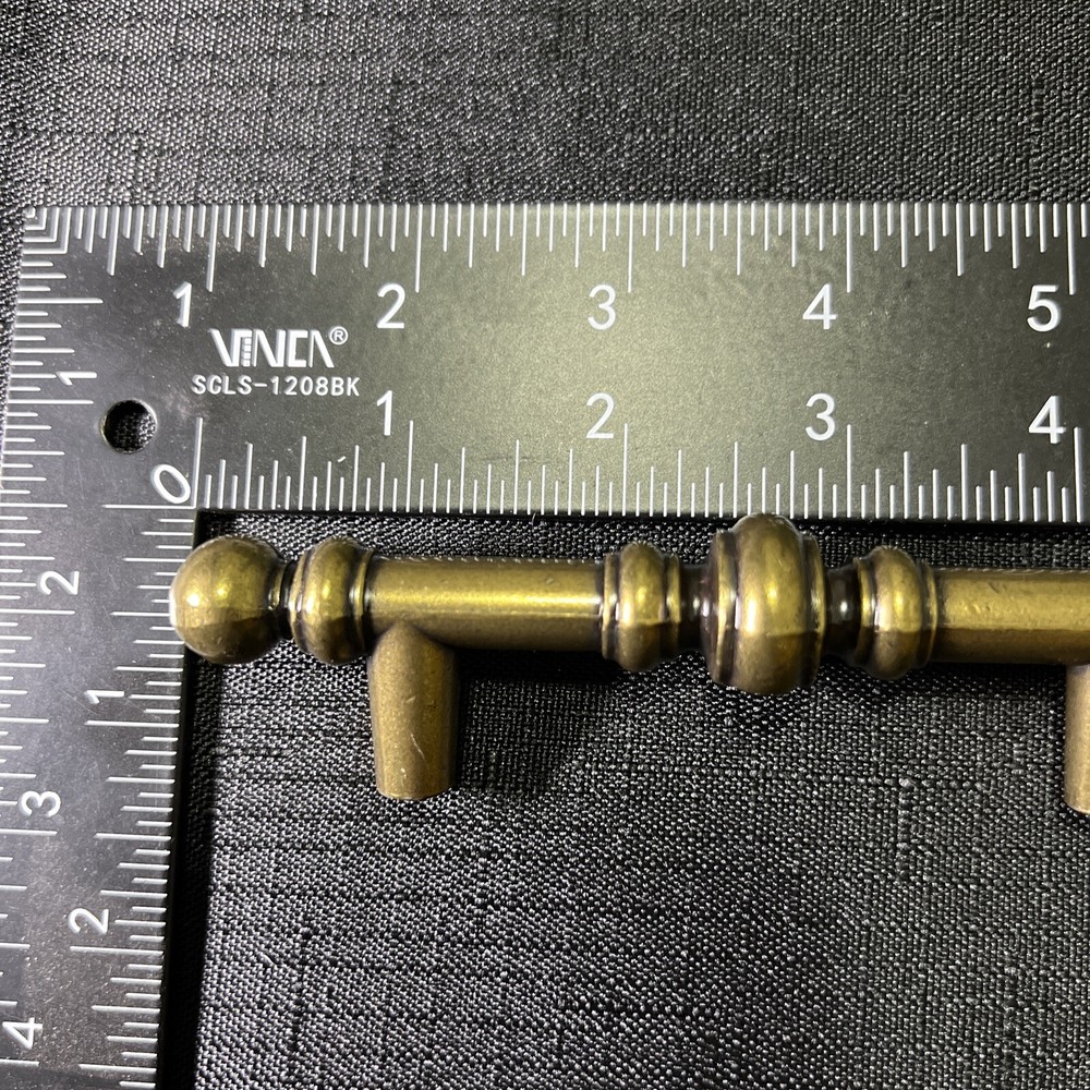 NEW Amerock Vintage Cabinet Handle Drawer Pull Burnished Solid Brass 5 1/8 742-1