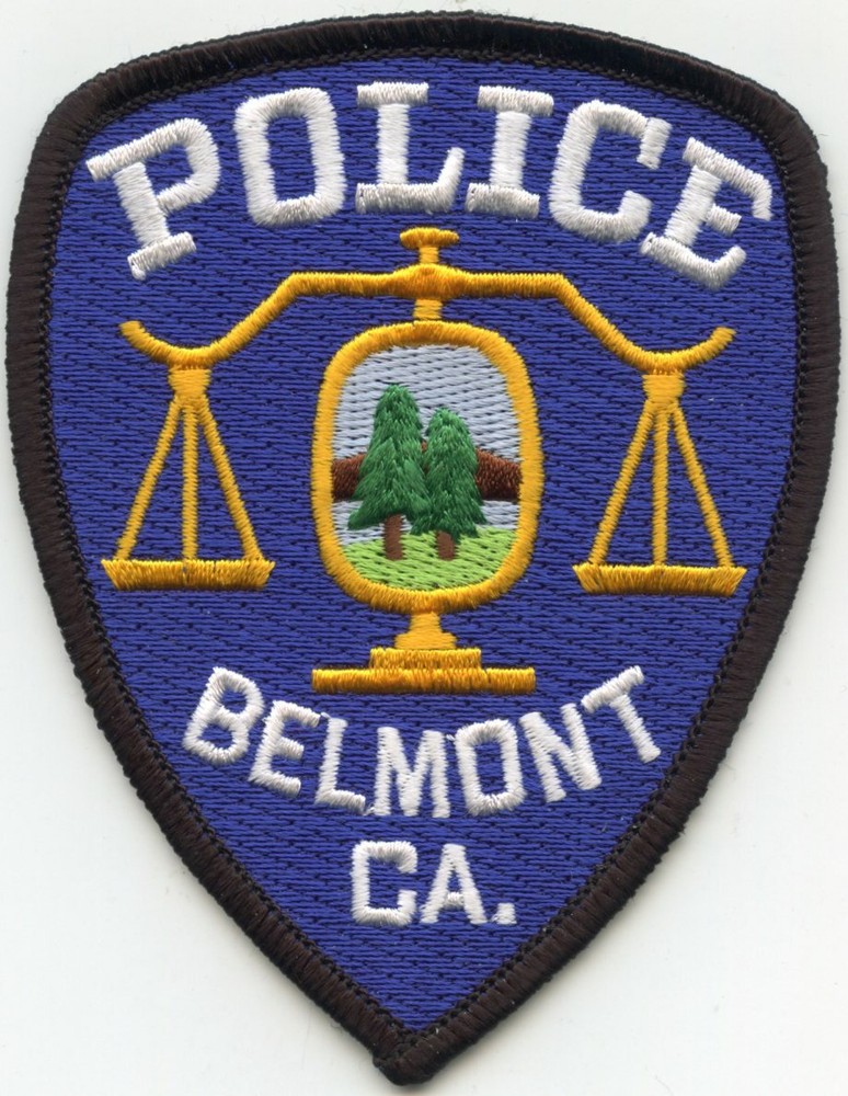 BELMONT CALIFORNIA small POLICE PATCH