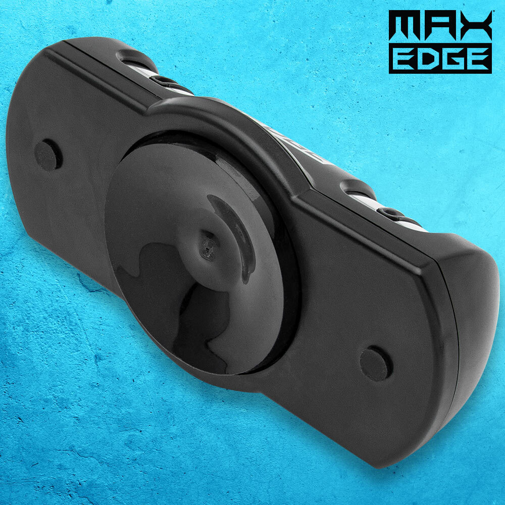 Max Edge Knife Sharpener, Precise Sharpening, Diamond & Ceramic Grinding Wheels