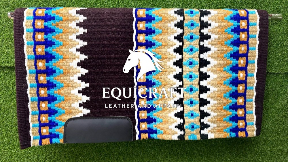 Western Show Saddle Blanket | Handwoven 100% NZ Wool Pad All Sizes