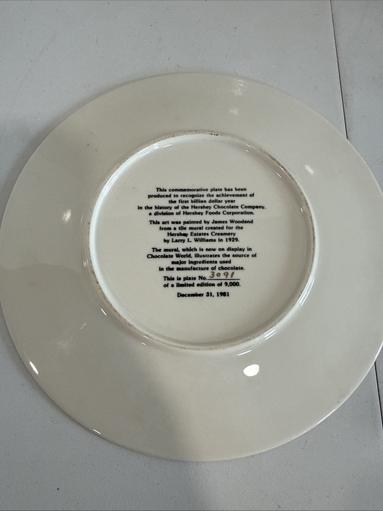 Hershey Chocolate Company Decorative Vintage Plate