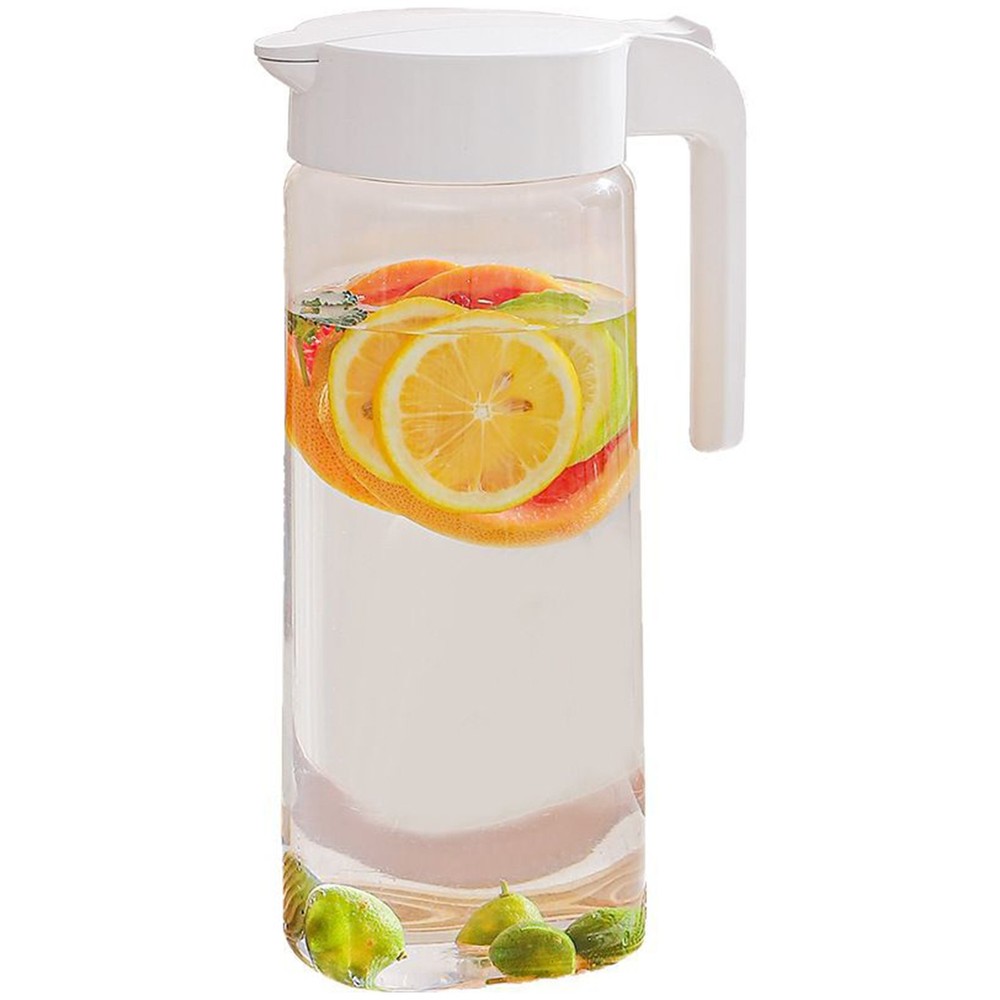 1Pc Household Press-Type Large-Capacity Cold Water Kettle w/Handle for Fruit Tea