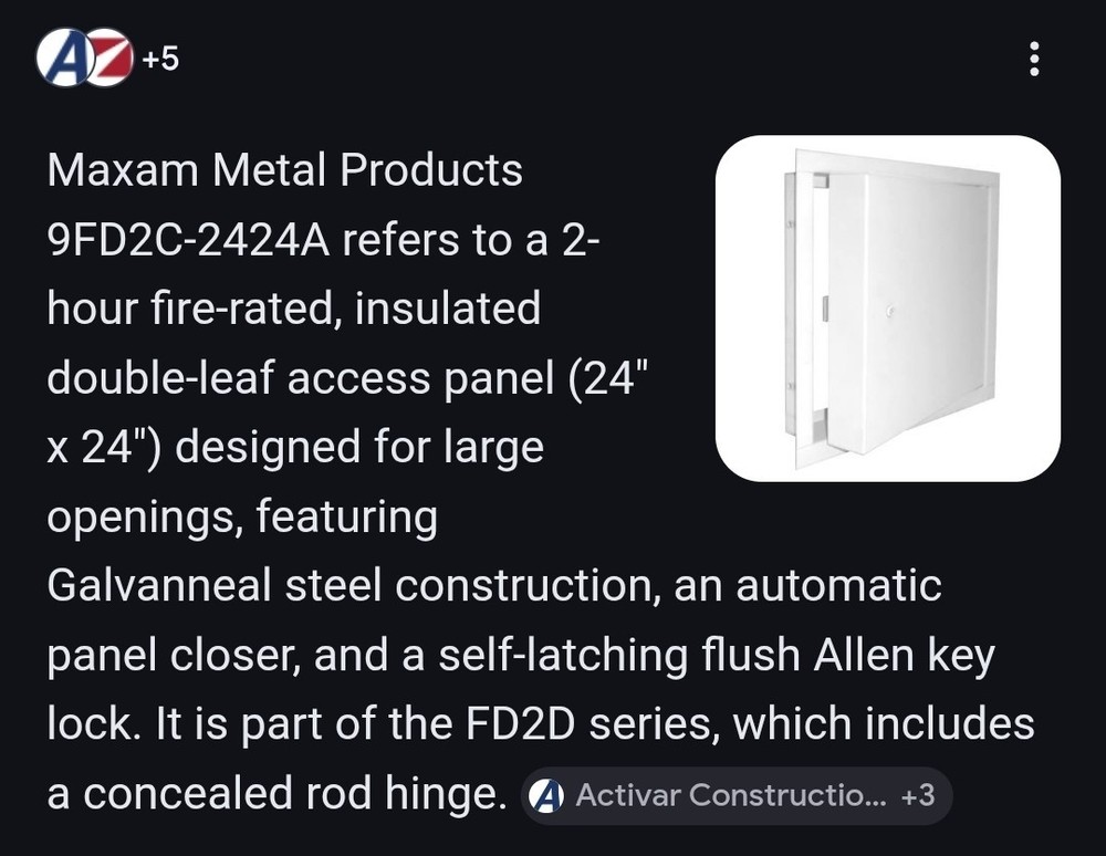 NEW FIRE-RATED ACCES DOOR. CEILING AND WALL FIRE RATED ACCES PANEL🔥