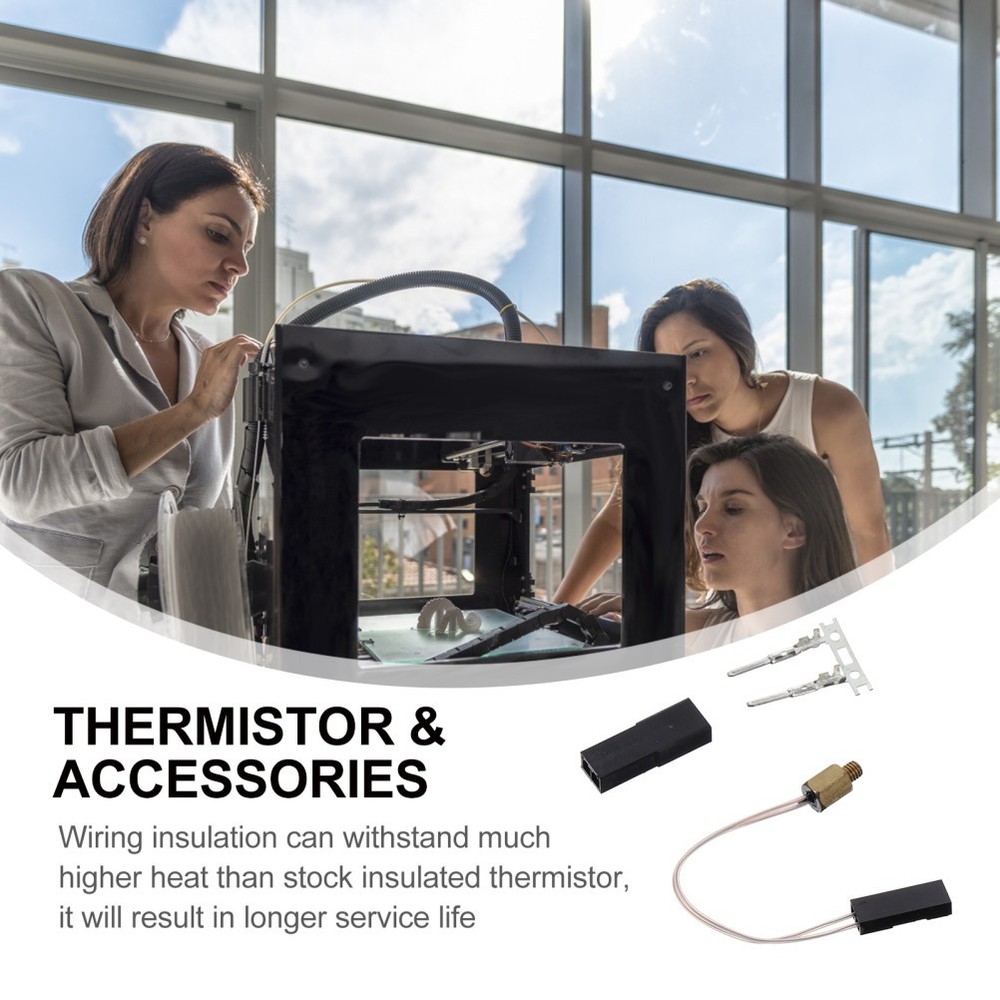 1 Set Premium Thermistor Printer for 3D Printer Extruder Extruder Thermistor