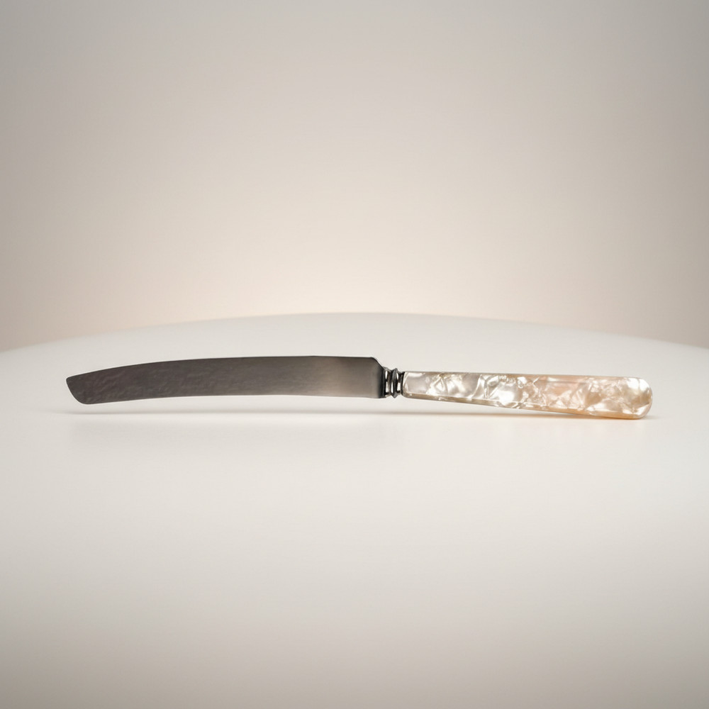 Bride’s knife cake server – Kirk's silverplate, vintage wedding keepsake, 14.5"