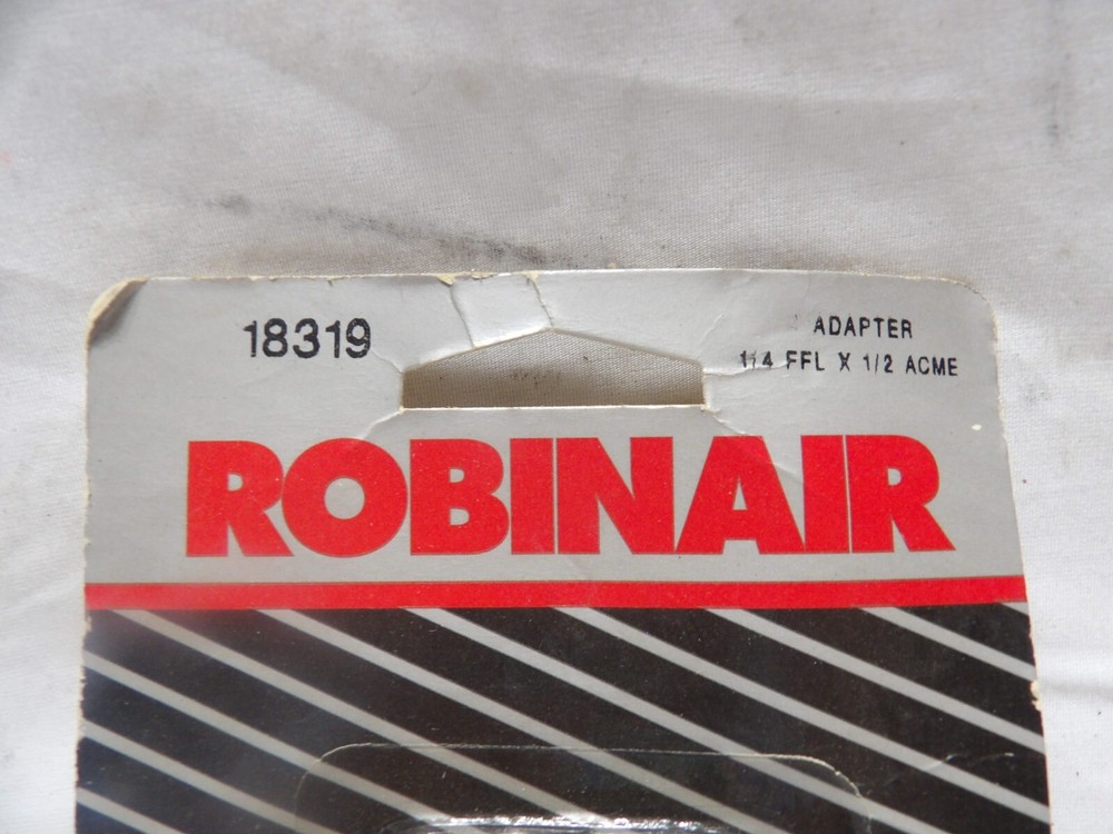 Robinair Adapter 1/4 FFL x 1/2 ACME 18319
