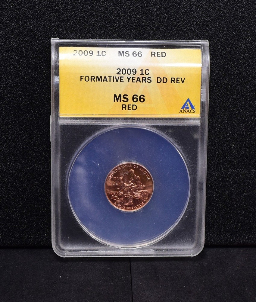 2009 T-2 Formative Years DD Rev Lincoln Cent - ANACS MS66 Red (Bulk)
