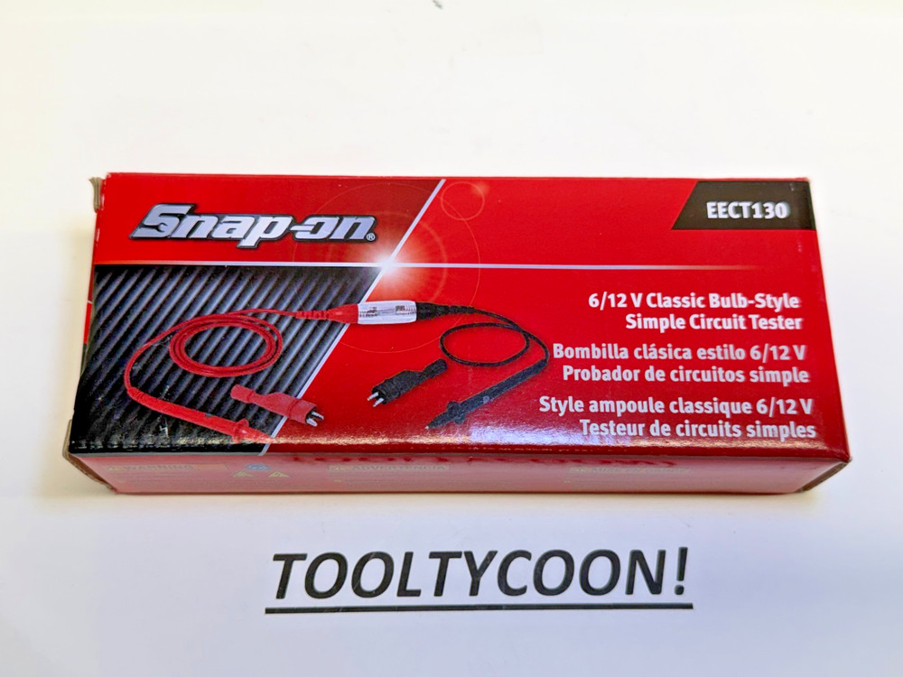 Snap-on Tools New Bulb Style Classic Simple Circuit Tester EECT130