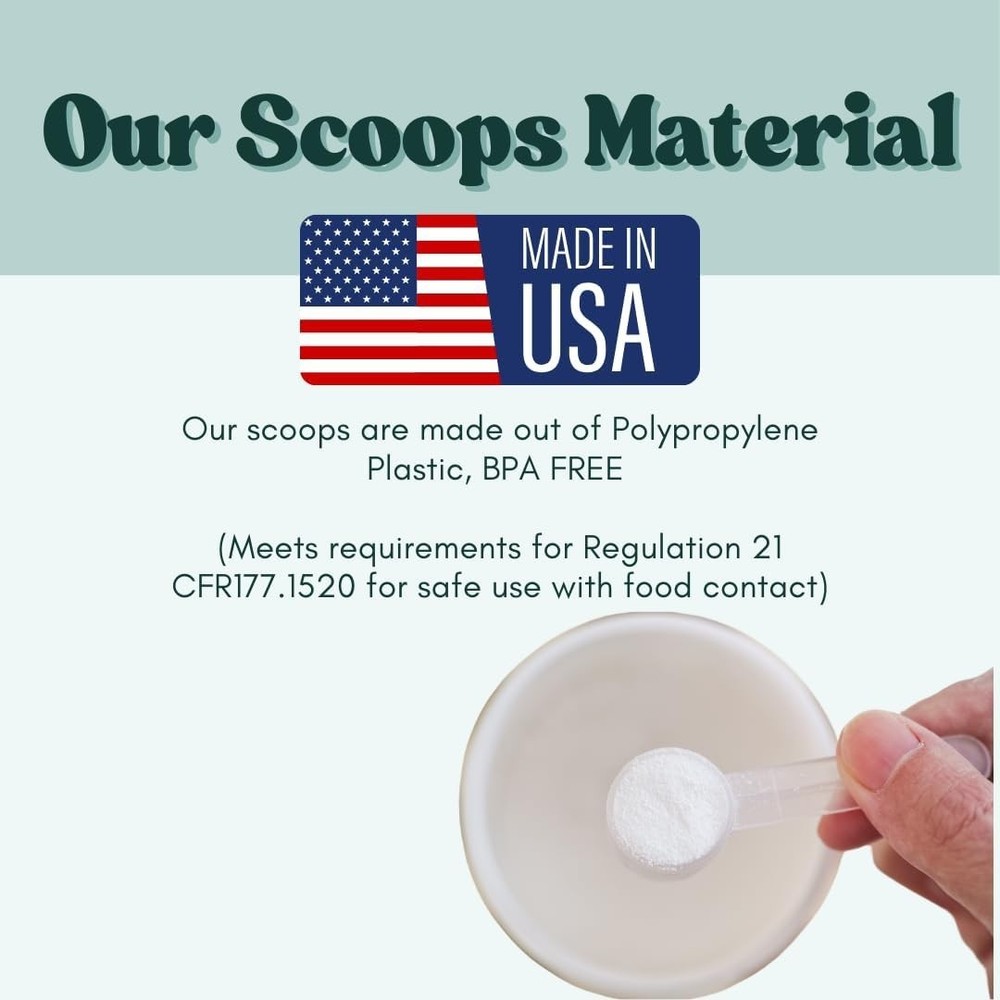 Short Handle BPA-Free Plastic Scoop - 5 mL Capacity for Easy Cooking & Baking