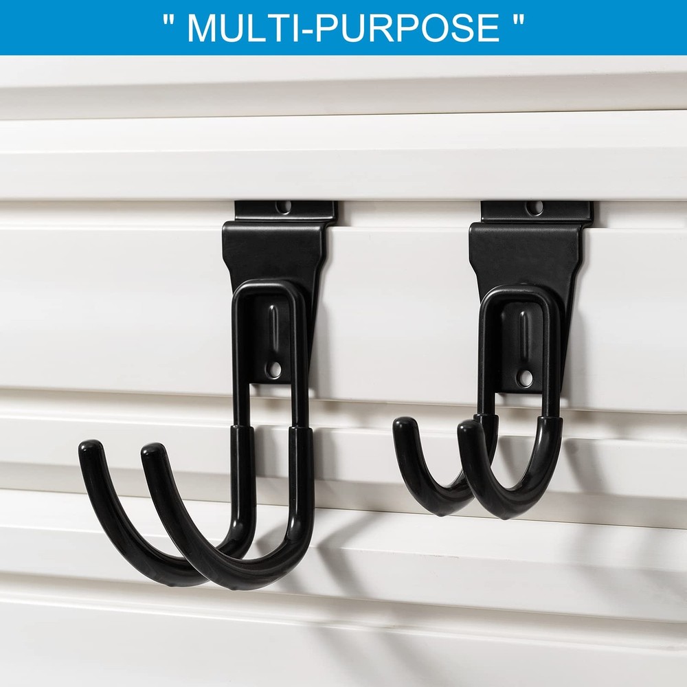PYBTOOL Slat Wall Hanging Hooks, Slatwall Accessories, Hooks Black