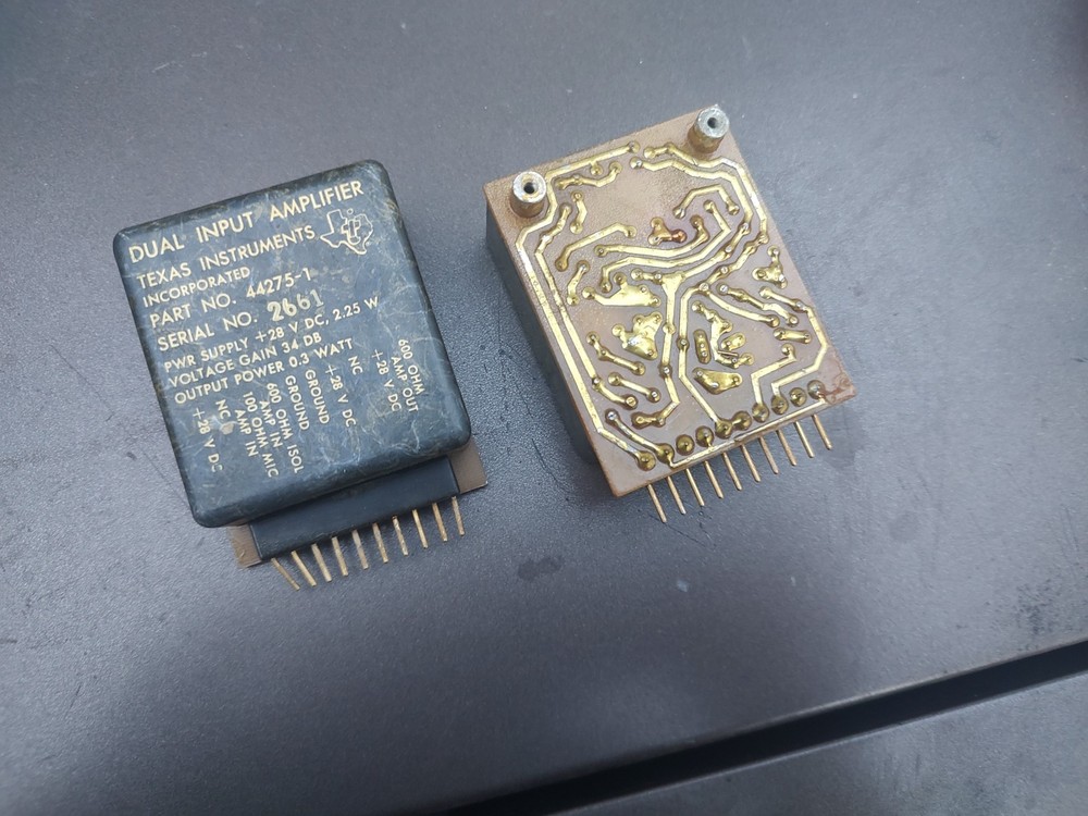 2 Vintage Texas Instruments Dual Input Amplifiers