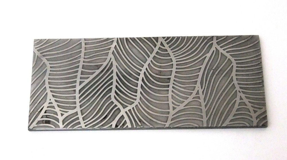Pattern Texture Plate for Press or Rolling Mill 6 x 2.5 Inch, #93