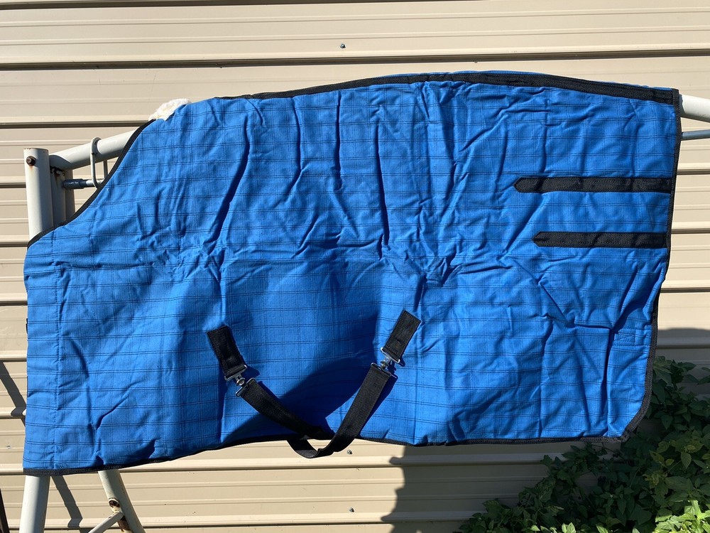 72” Resistance blue duck canvas water resistant turnout blanket