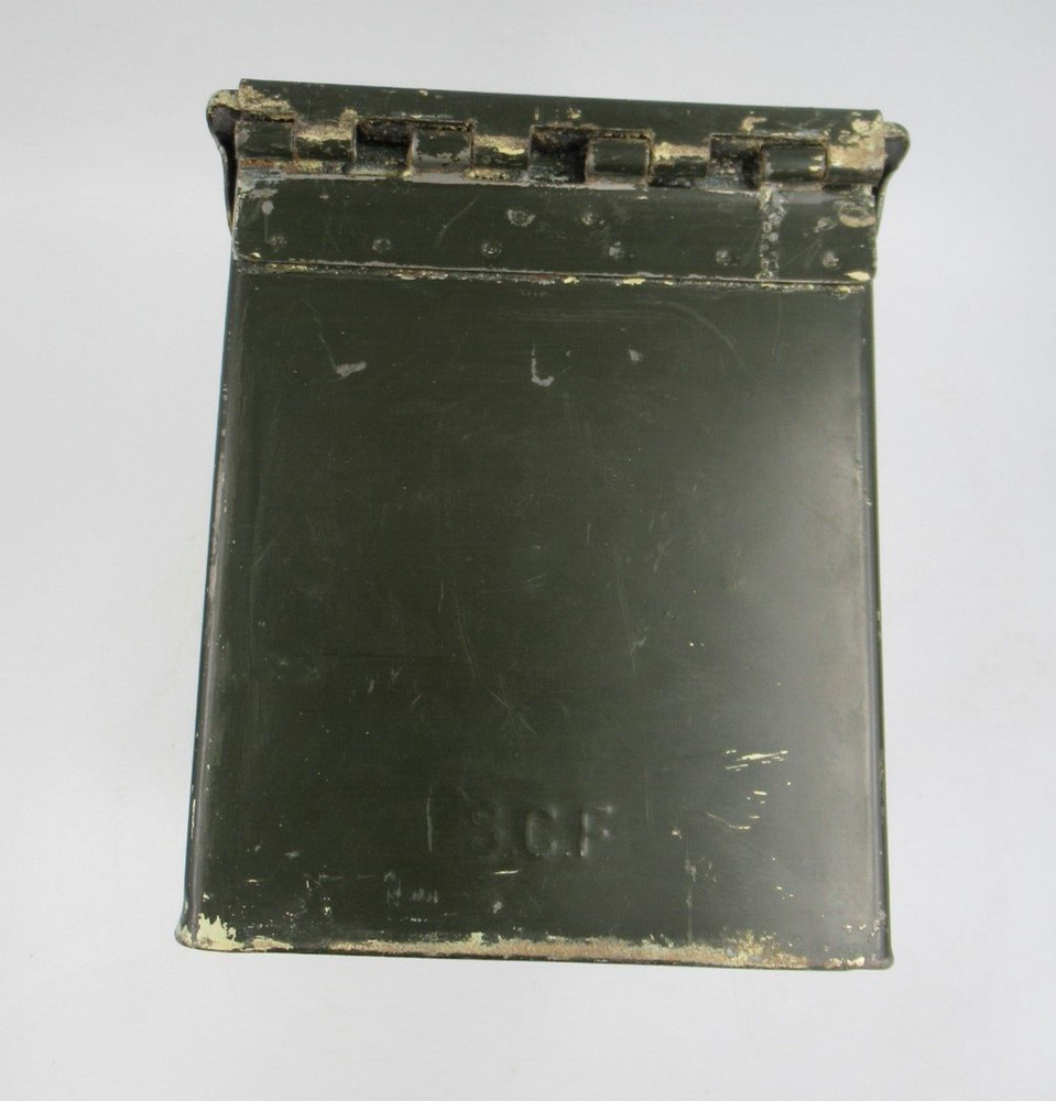 Military Ammo Box 50 Cal EMPTY contents.