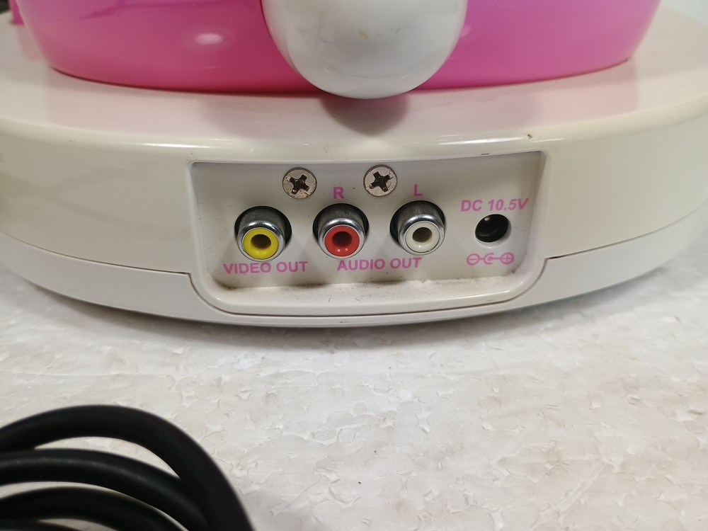 Hello Kitty CD+CDG Karaoke System w Video Camera Tested Missing Cords