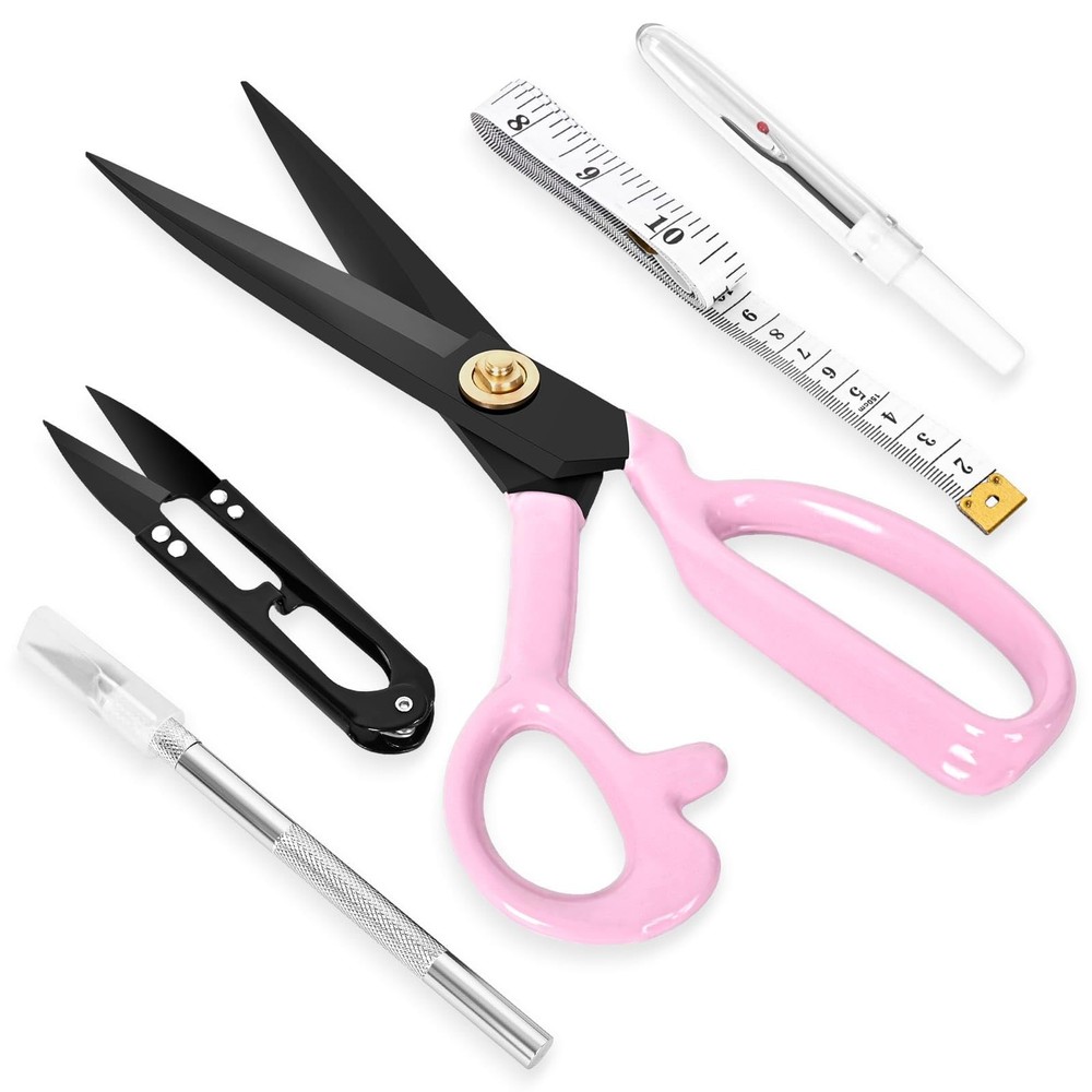 Professional Tailor Scissors Heavy Duty - Multi-Purpose Sewing Fabric Scissor...