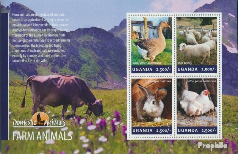 uganda 3290-3293 Sheetlet (complete issue) unmounted mint / never hinged 2014 An
