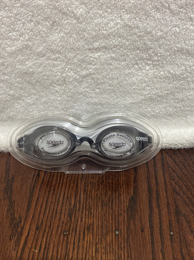 Speedo Go Fit Black Swimming Goggles Matrix New